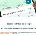 Regiopaket - Smartphone-Ansicht von Google Maps
