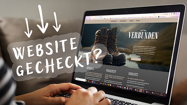 Woman using a laptop with a screen mockup