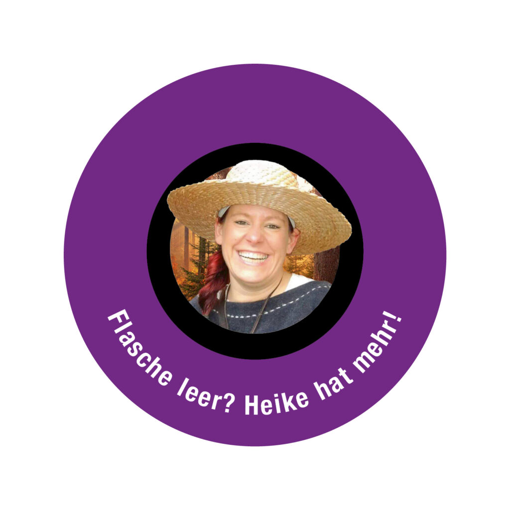 Schnapsdrossel Flasche leer Etikett