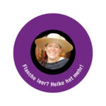 Schnapsdrossel Flasche leer Etikett